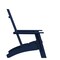 Merrick Lane Set of 2 Piedmont Modern All-Weather Poly Resin Wood Adirondack Chairs